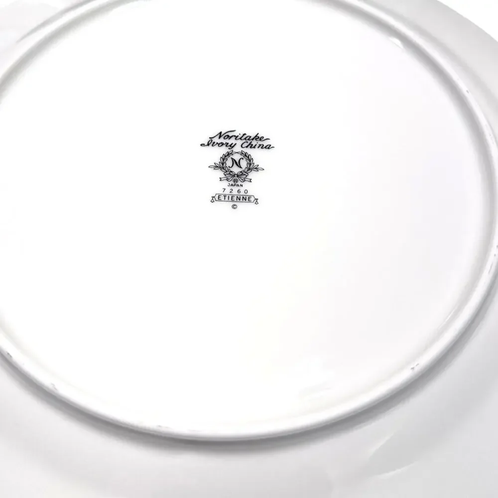 Noritake Etienne #7260 Fine Bone China Japan Dinner Plates-Set of 2!